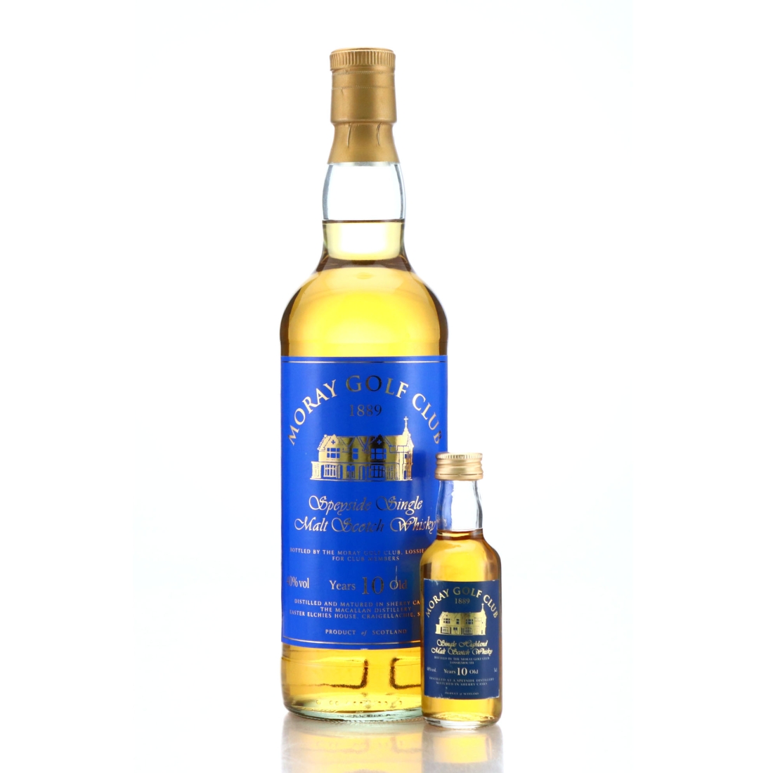 Macallan 10 Year Old Moray Golf Club / includes Miniature