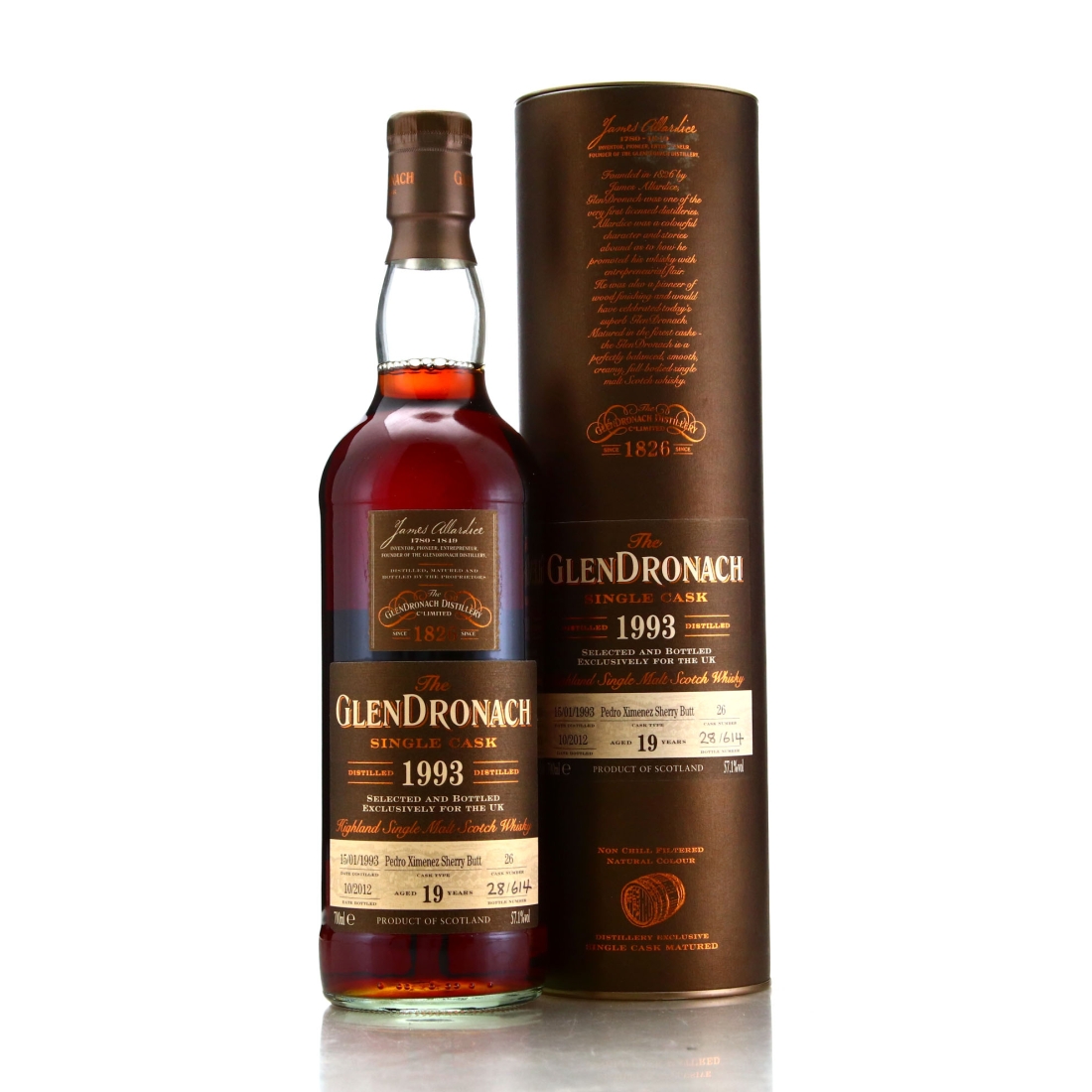 Glendronach 1993 Single PX Cask 19 Year Old #26 / UK