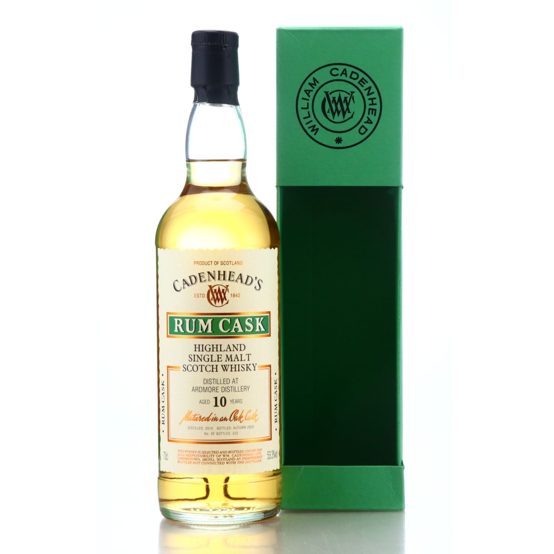 Ardmore 2010 Cadenhead's 10 Year Old Rum Cask