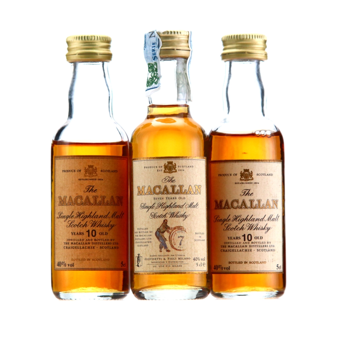 Macallan Miniatures x 3