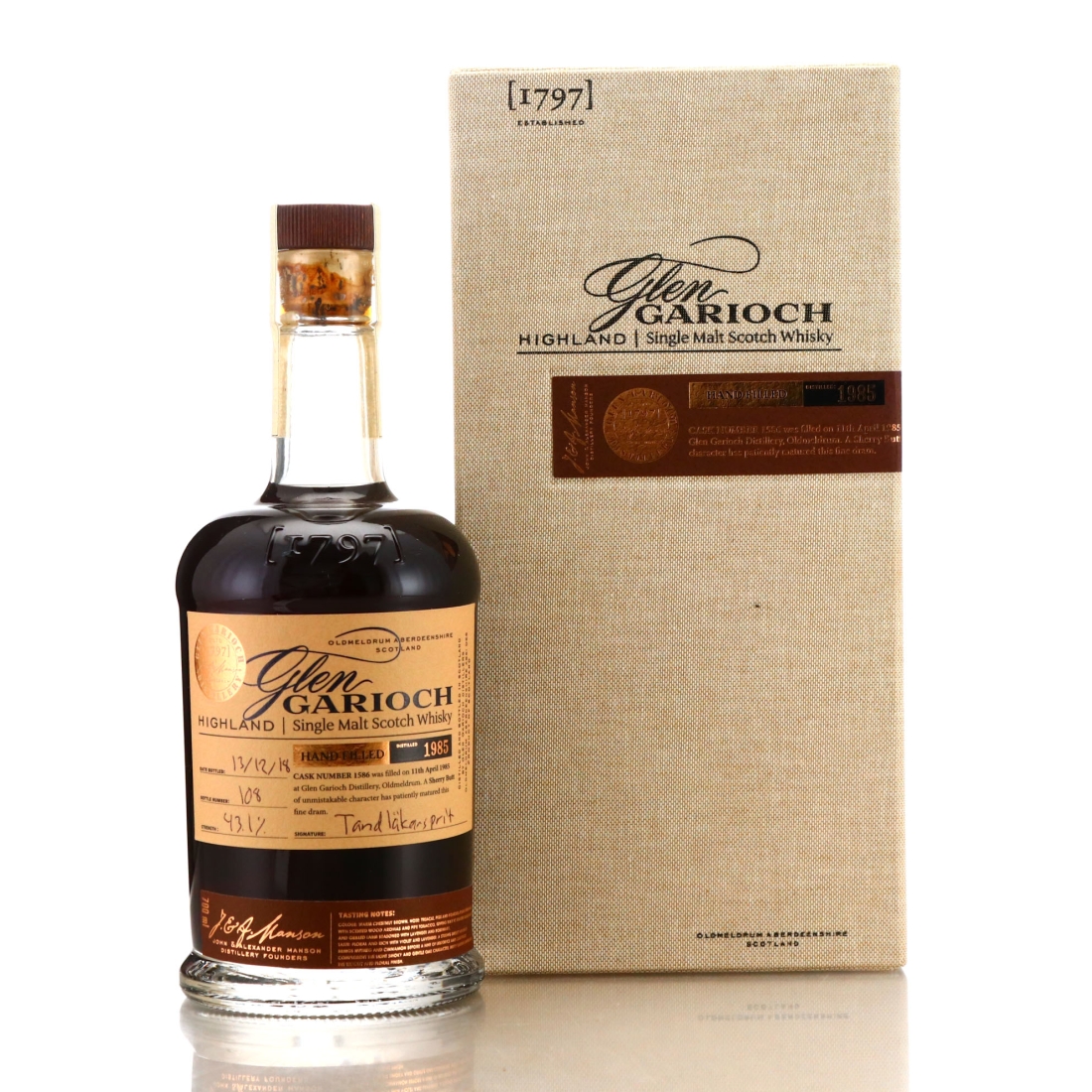 Glen Garioch 1985 Hand Filled 33 Year Old Cask #1586 / Sherry Butt