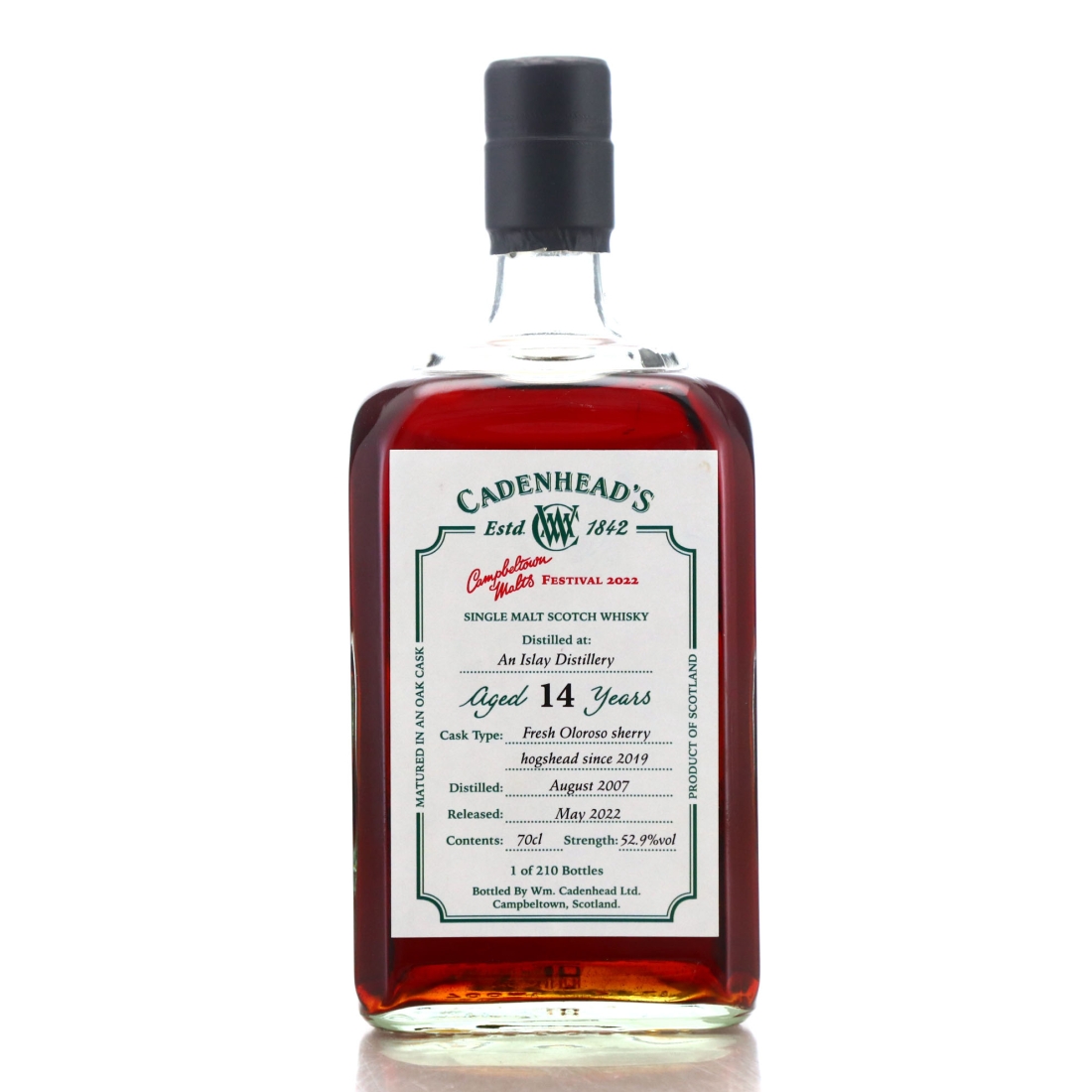 Islay Single Malt 2007 Cadenhead's 14 Year Old / Campbeltown Malts Festival 2022