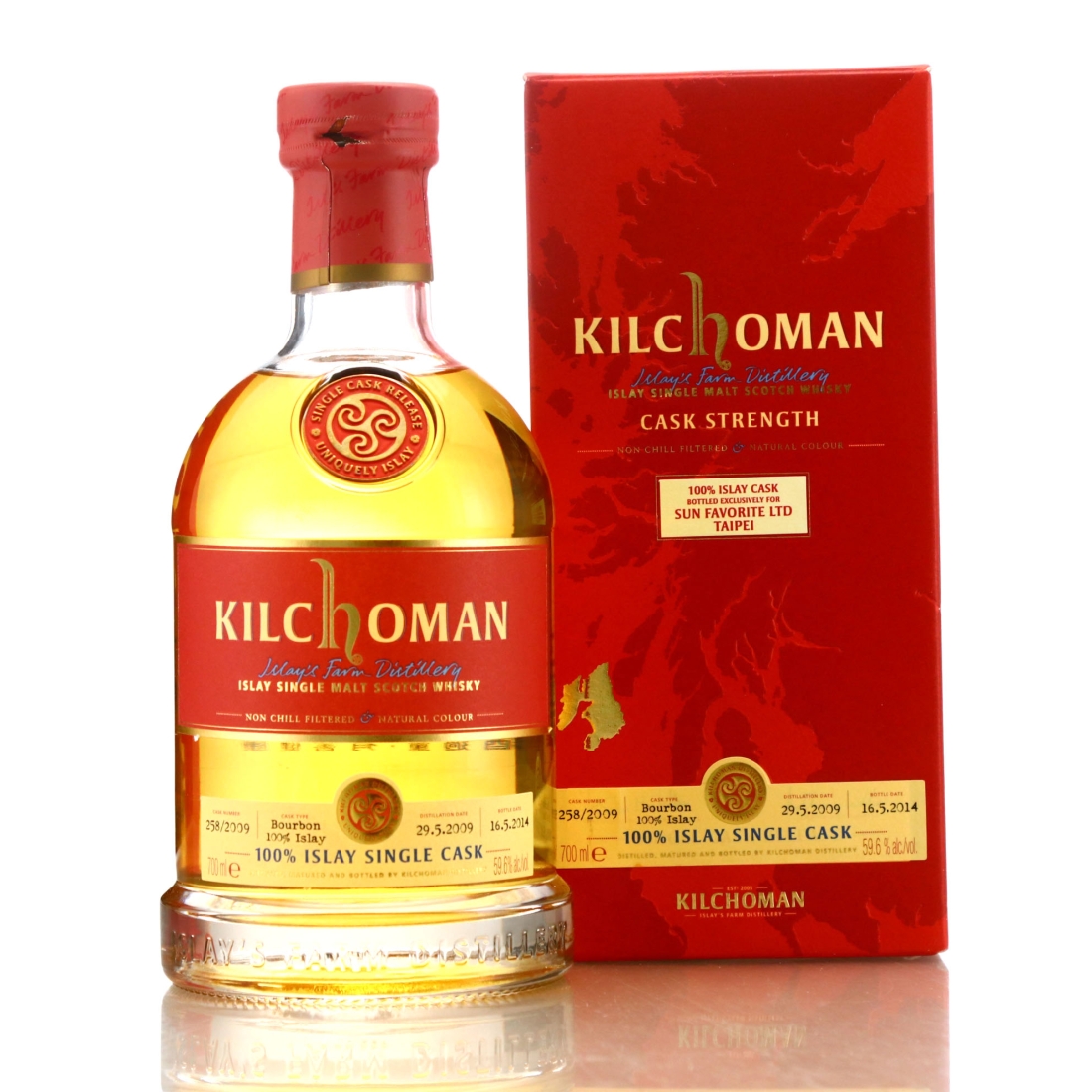 Kilchoman 2009 100% Islay Single Bourbon Cask #258 / Sun Favorite Ltd Taipei