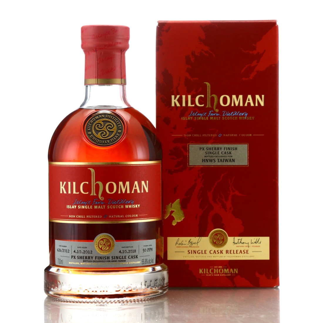 Kilchoman 2012 Single Px Cask Finish #626 / HNWS