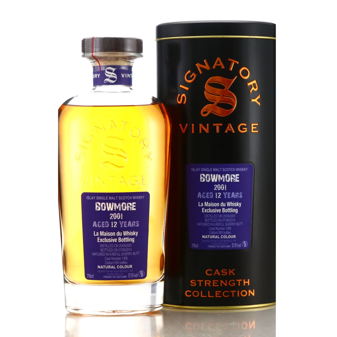 Bowmore 2001 Signatory Vintage 12 Year Old Cask Strength / LMDW