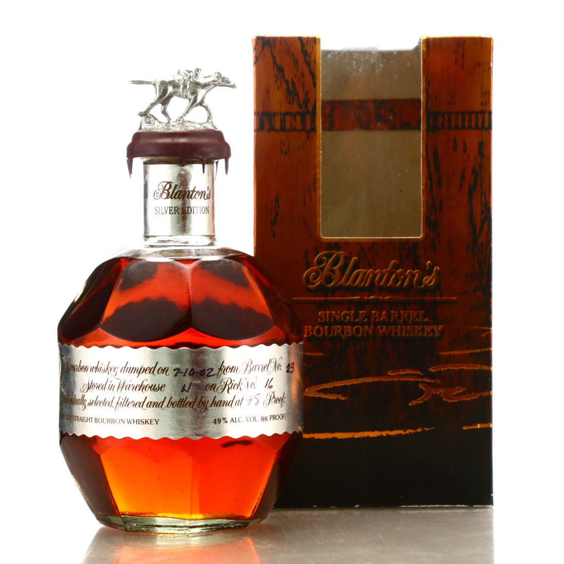 Blanton's Single Barrel Silver Edition dumped 2002