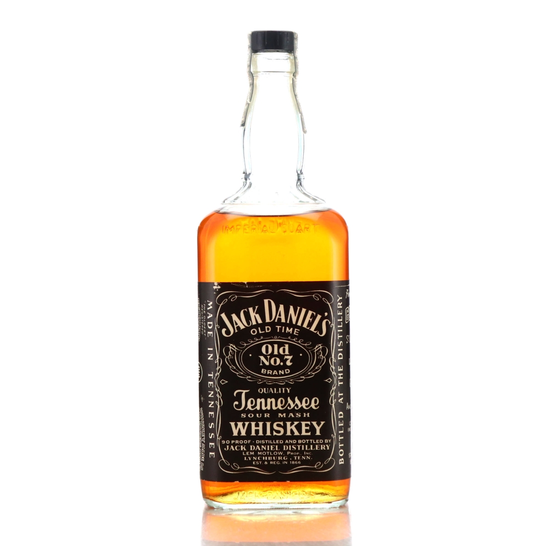 Jack Daniel's Old No.7 Brand 90 Proof Quart 1977