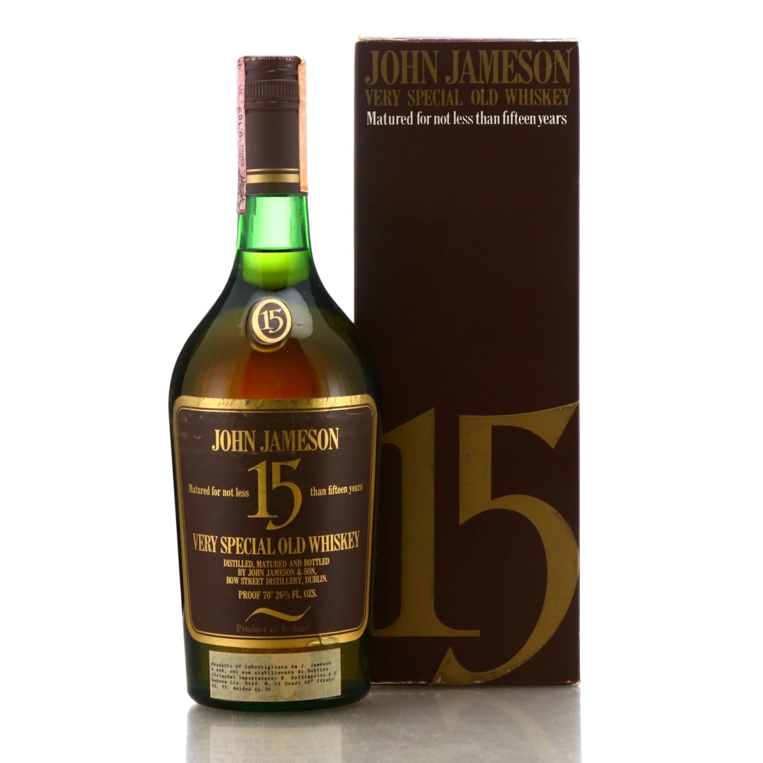 John Jameson 15 Year Old 1970s / Soffiantino Import