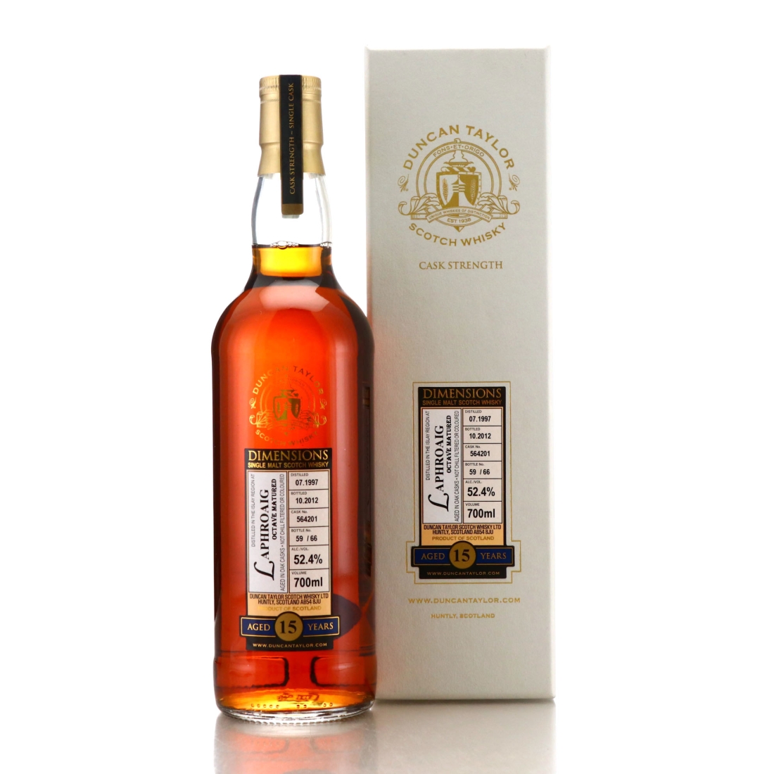 Laphroaig 1997 Duncan Taylor 15 Year Old Dimensions