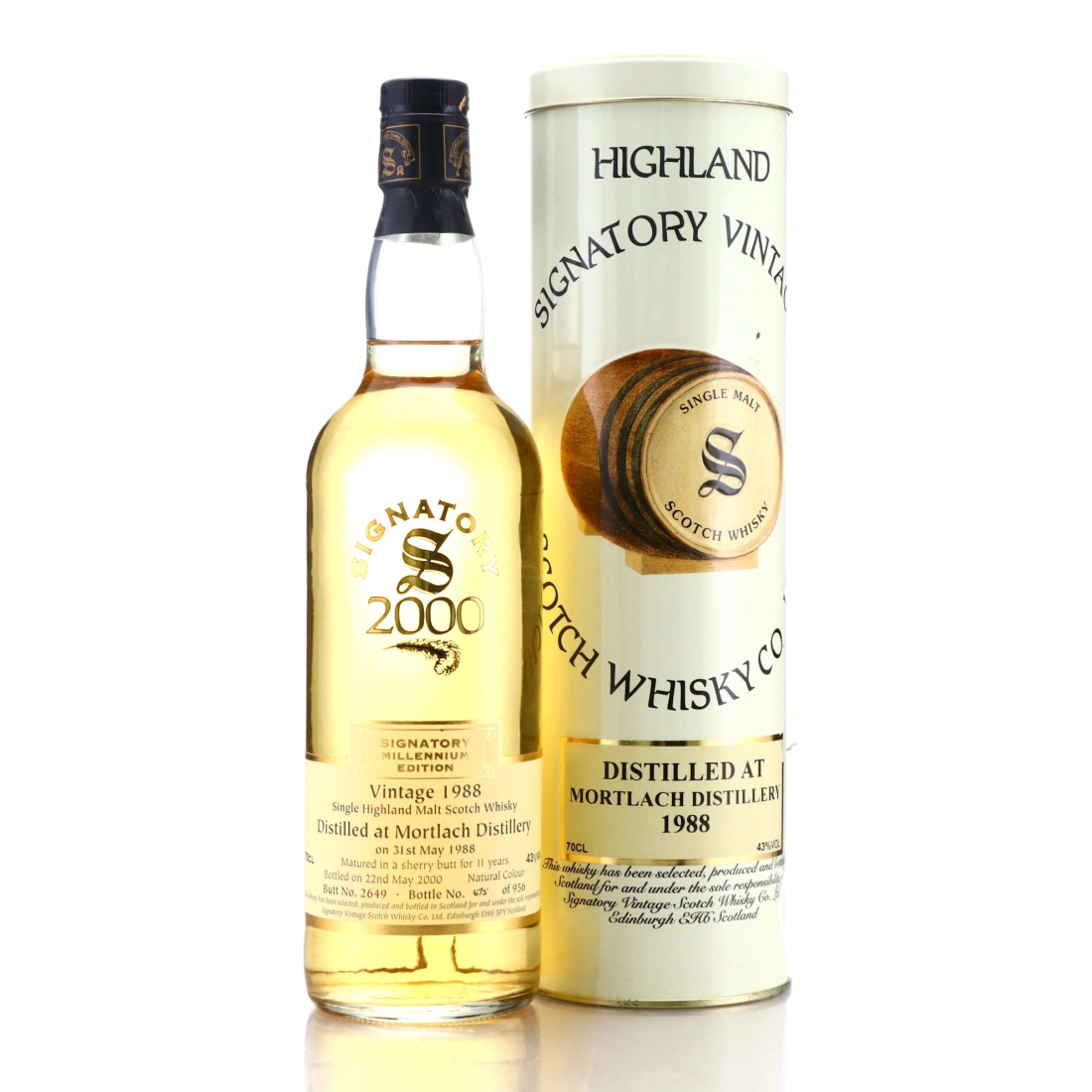 Mortlach 1988 Signatory Vintage 11 Year Old / Millennium Edition