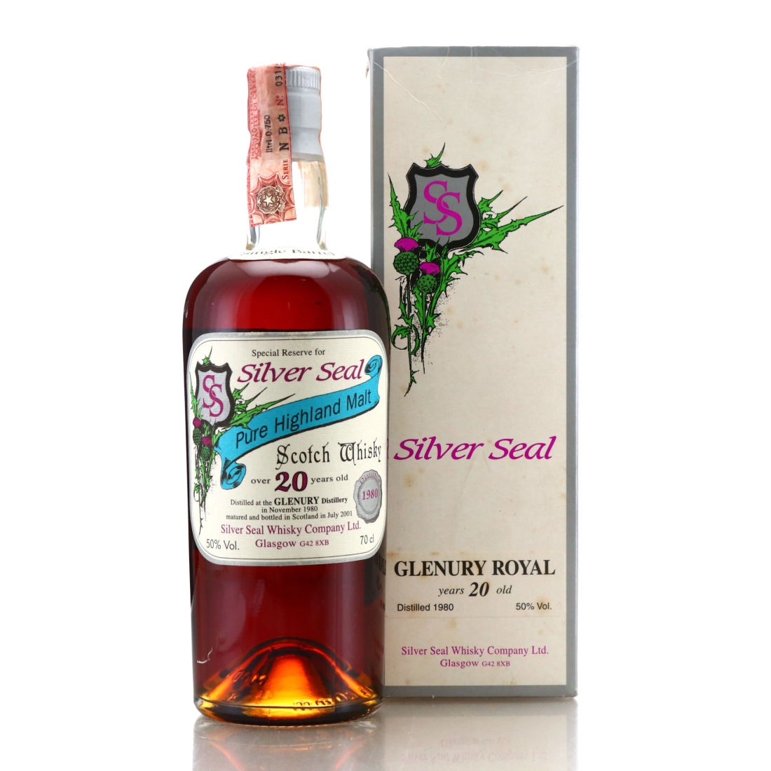 Glenury 1980 Silver Seal 20 Year Old