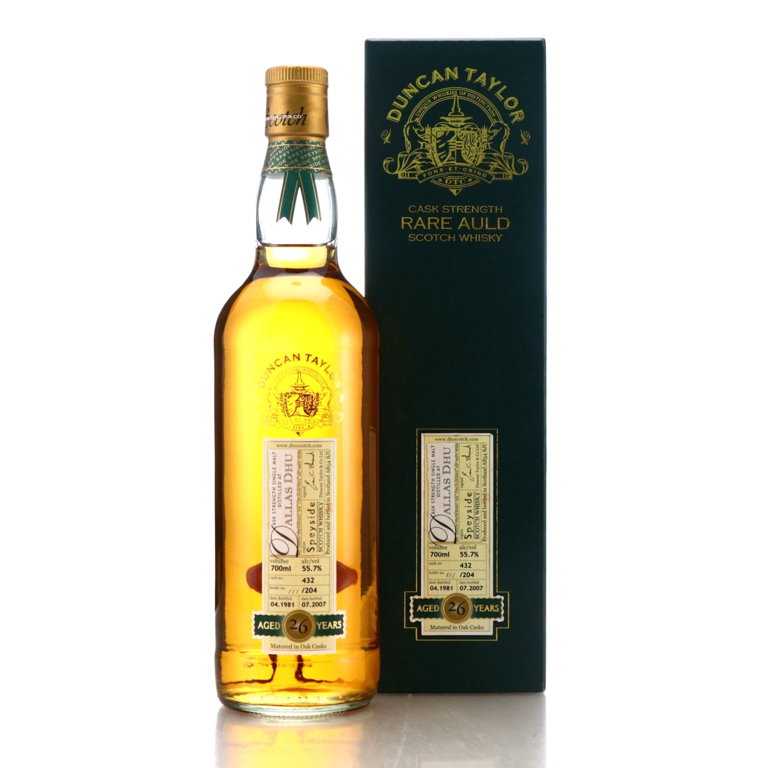 Dallas Dhu 1981 Duncan Taylor 26 Year Old