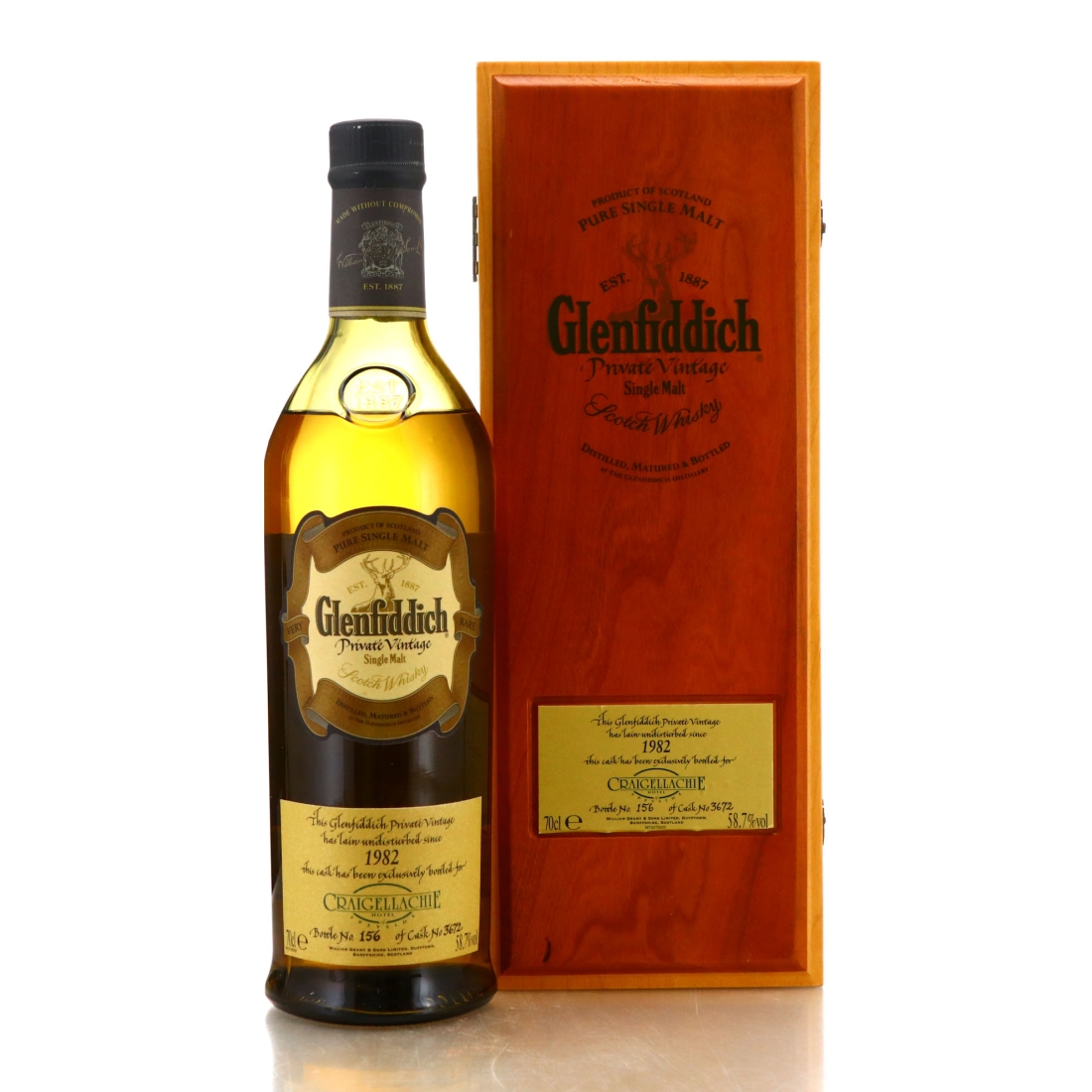 Glenfiddich 1982 Private Vintage #3672 / Craigellachie Hotel