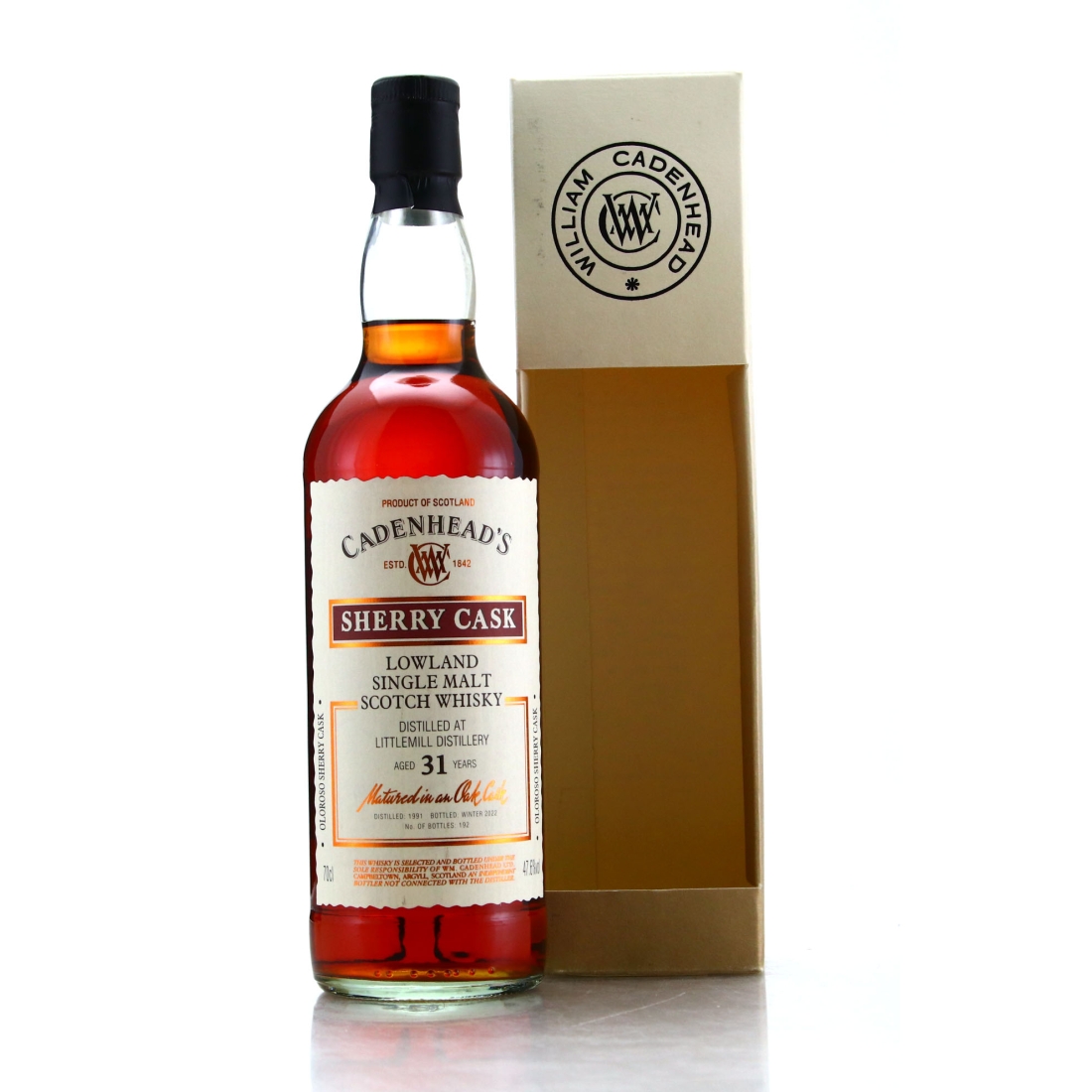 Littlemill 1991 Cadenhead's 31 Year Old Sherry Cask