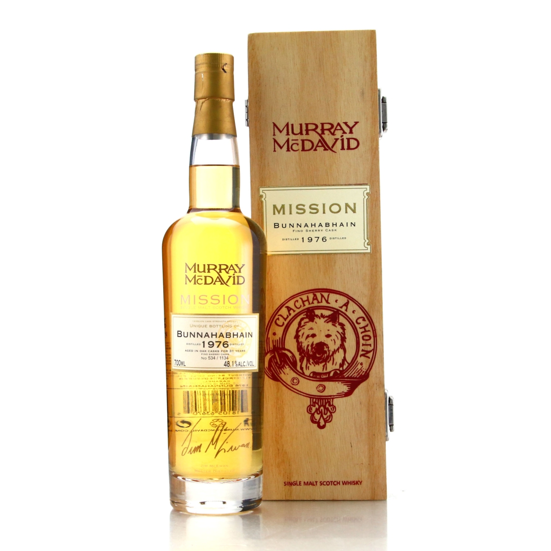 Bunnahabhain 1976 Murray McDavid 31 Year Old Mission Cask Strenth