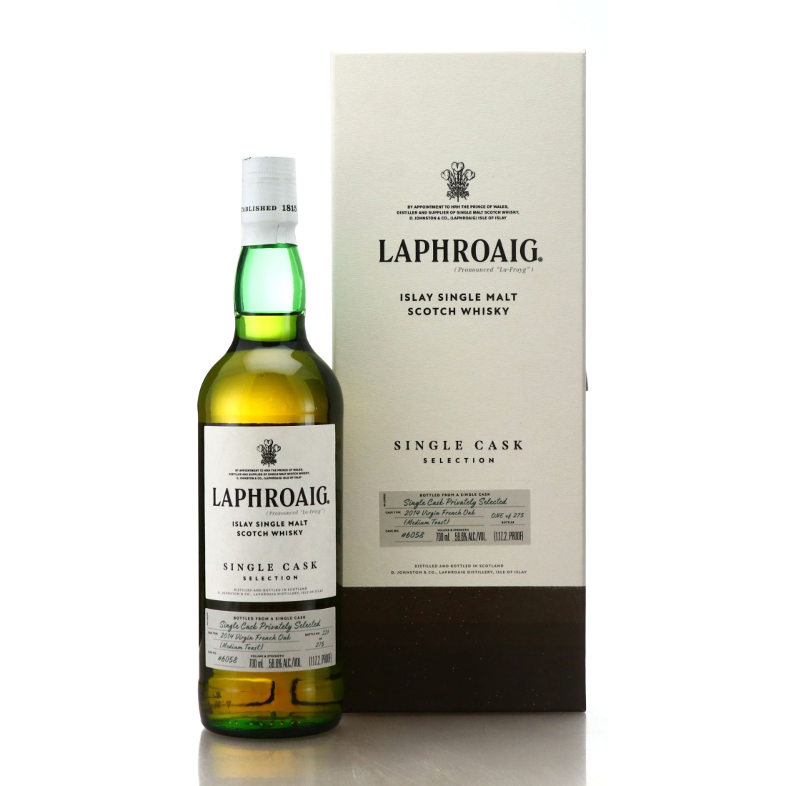 Laphroaig 2014 Single French Oak Cask #6058
