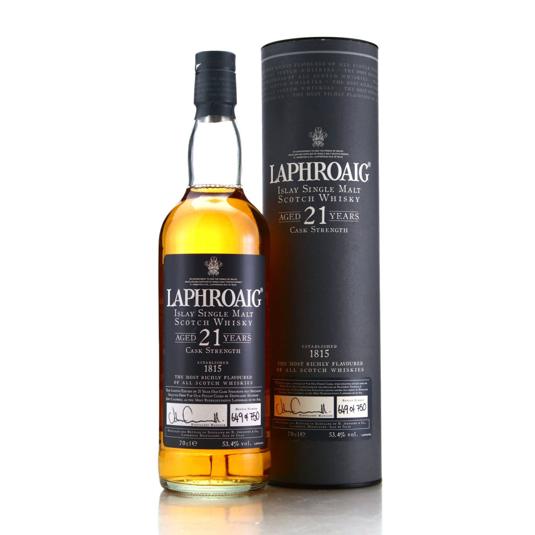 Laphroaig 21 Year Old Cask Strength / Heathrow Terminal 5
