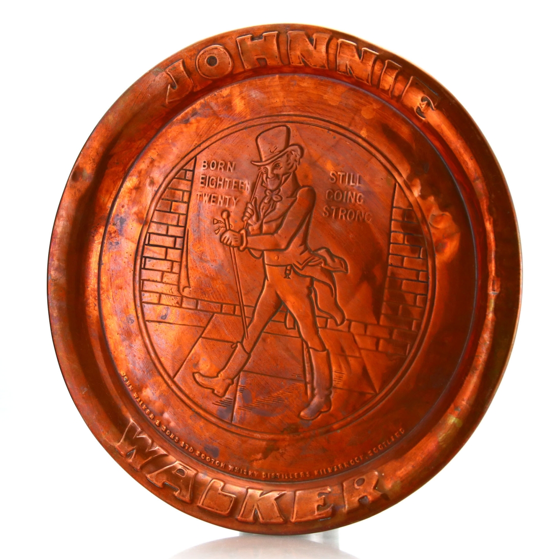 Johnnie Walker Brass Tray circa 1940s