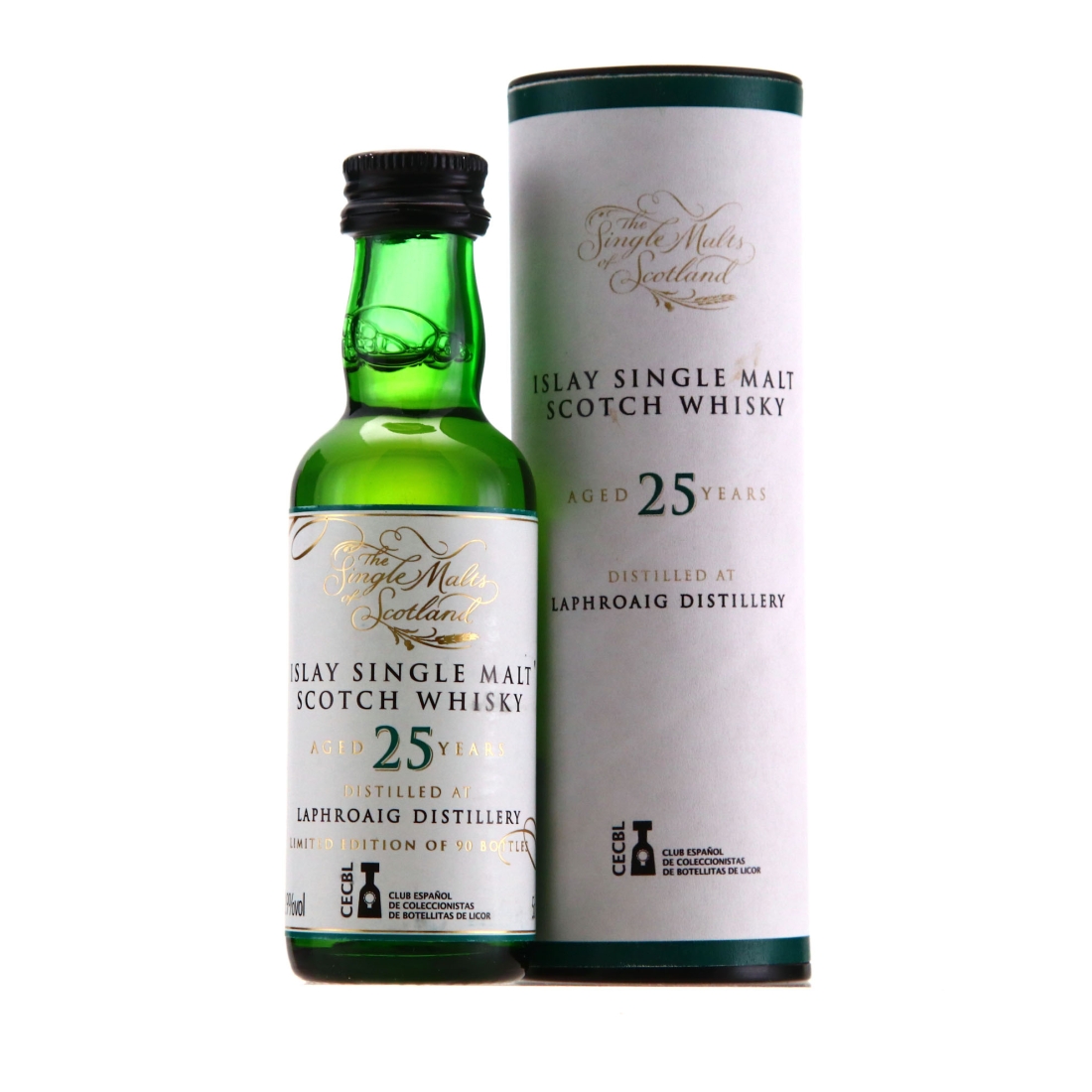 Laphroaig 25 Year Old Single Malts of Scotland CECBL Miniature