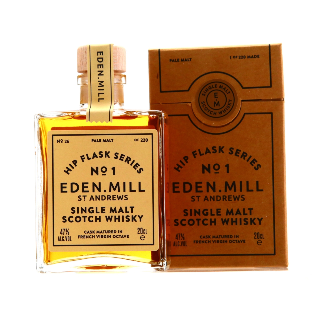 Eden Mill Hip Flask Series No.1 20cl / Pale Malt, French Virgin Octave