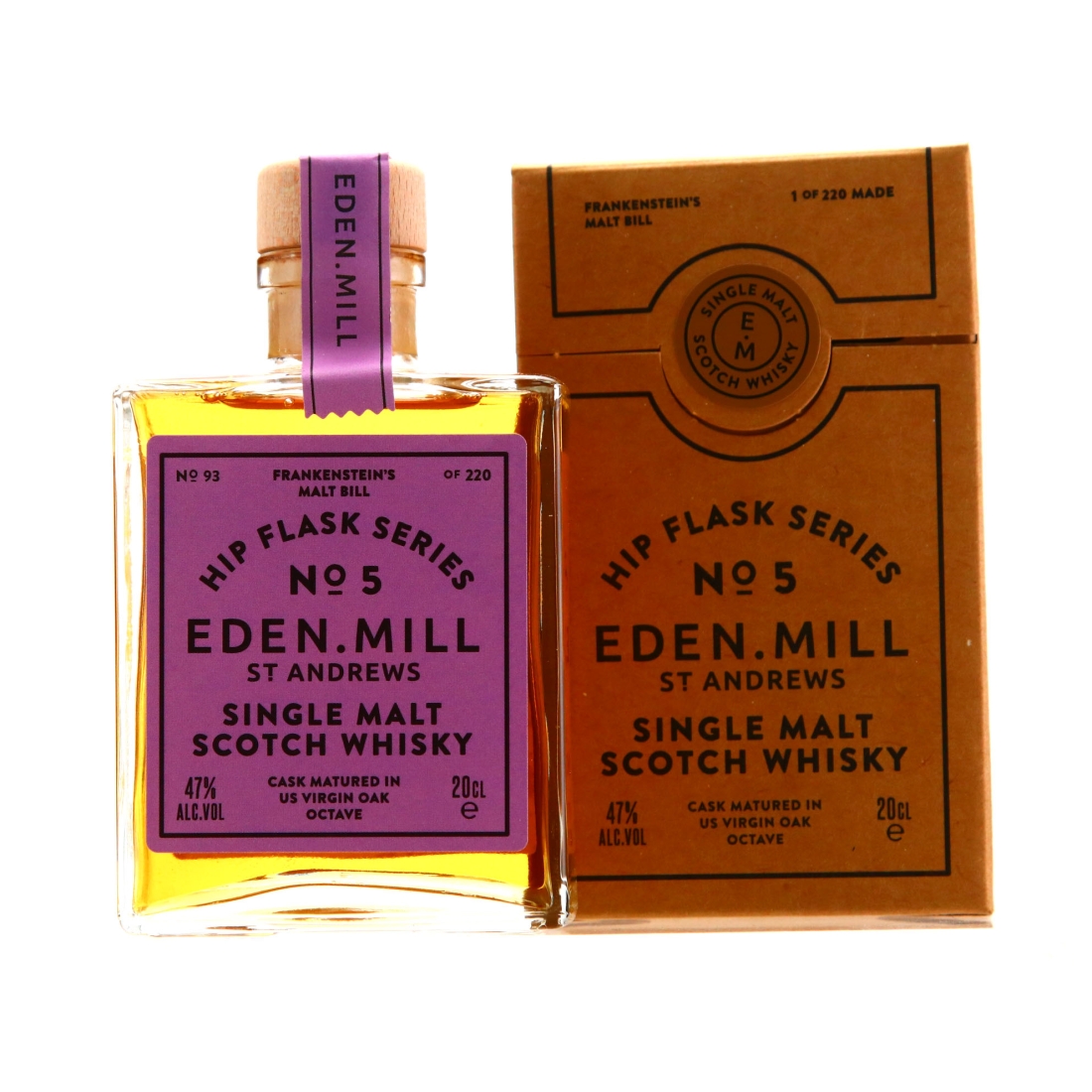Eden Mill Hip Flask Series No.5 20cl / Frankenstein's Malt Bill