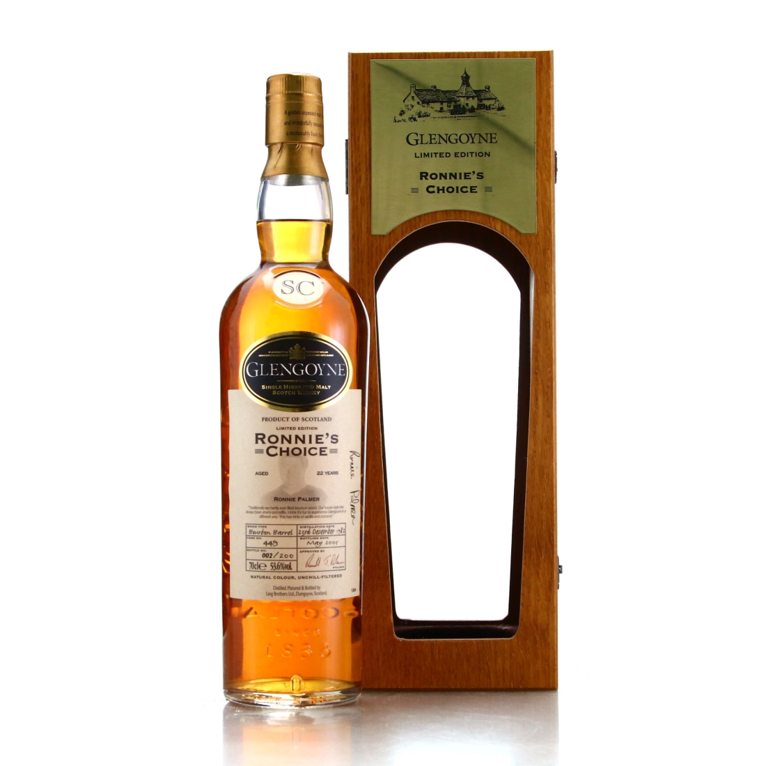 Glengoyne 1982 Ronnie's Choice 22 Year Old / Signed