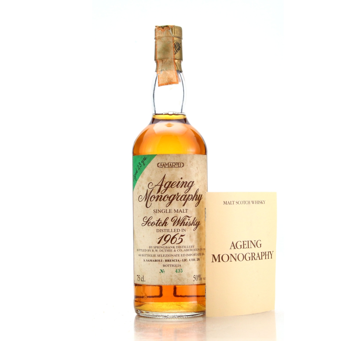 Springbank 1965 Samaroli 23 Year Old / Ageing Monography