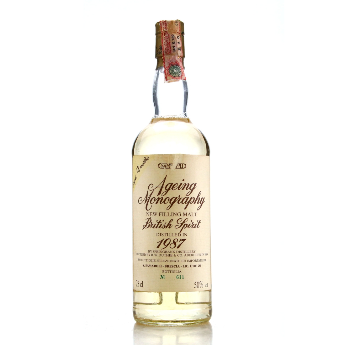 Springbank 1987 Samaroli 'New Filling Malt' / Ageing Monography
