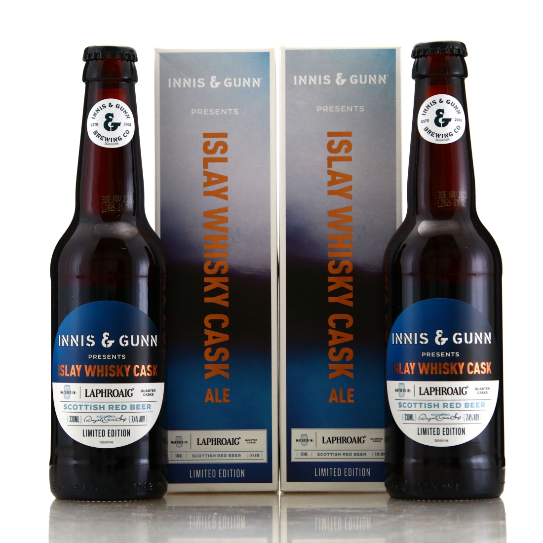 Innis & Gunn Islay Whisky Cask Red Beer / Laphroaig 2 x 33cl