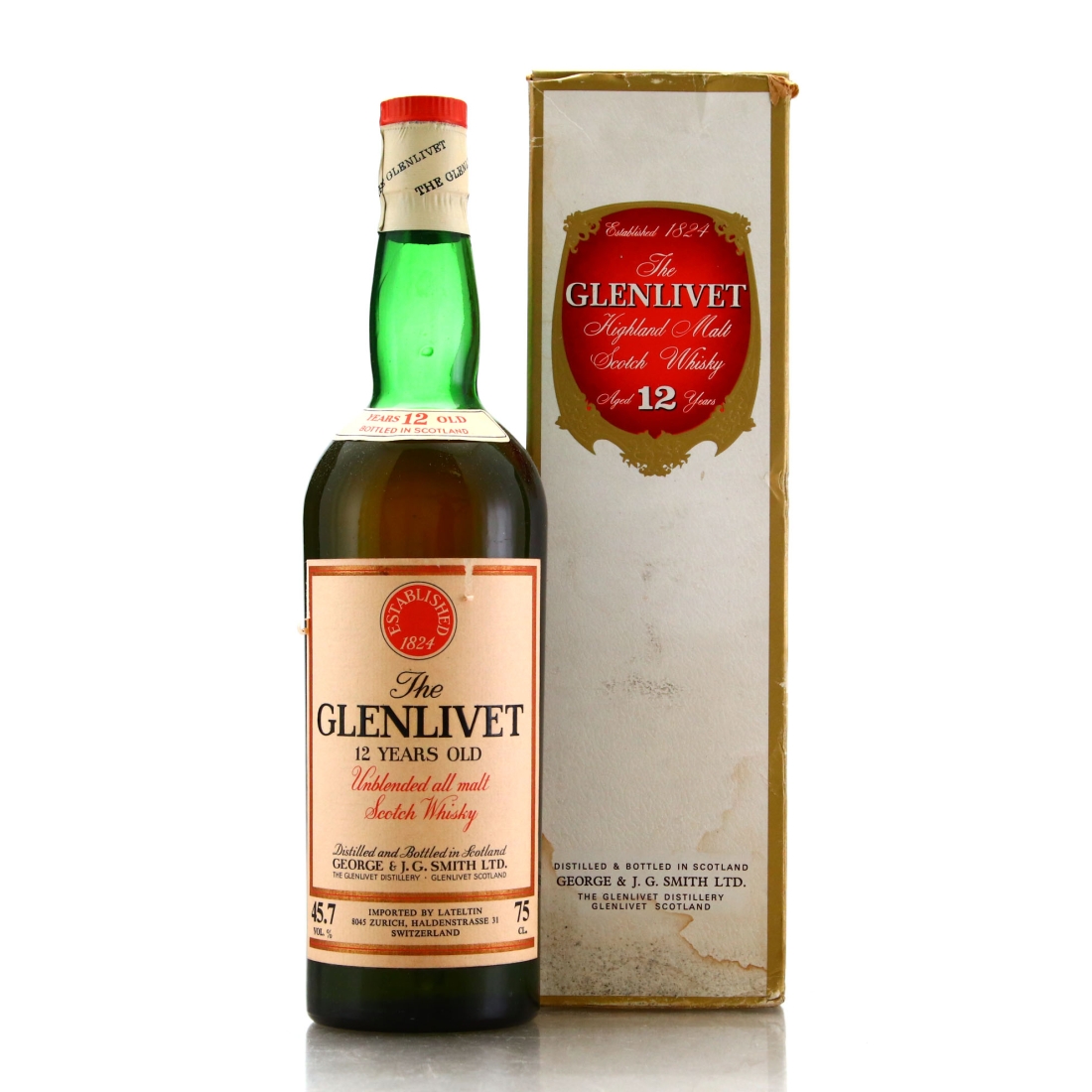 Glenlivet 12 Year Old 1980s / Swiss Import