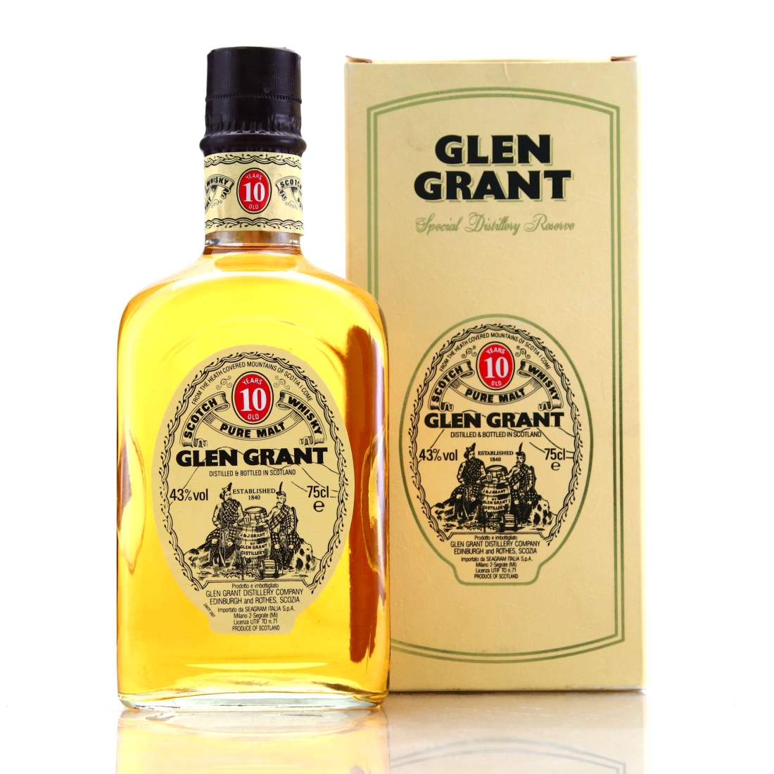 Glen Grant 10 Year Old 1980s / Seagrams Import