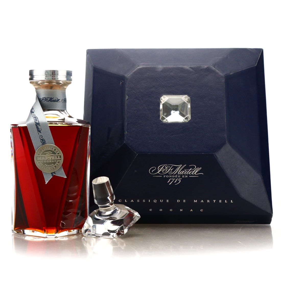 Martell Cordon Bleu Cognac Baccarat Decanter 1970s