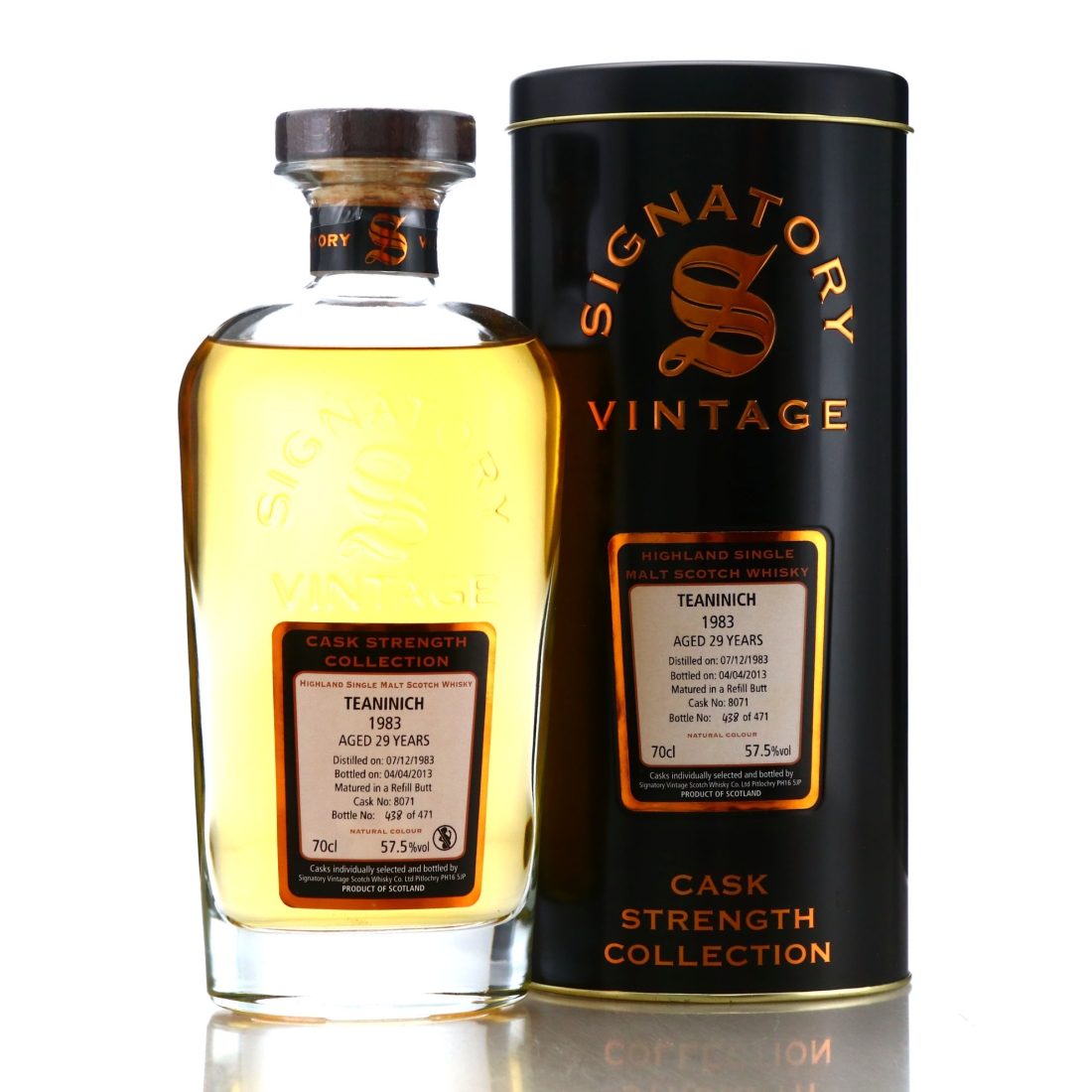 Teaninich 1983 Signatory Vintage 29 Year Old Cask Strength