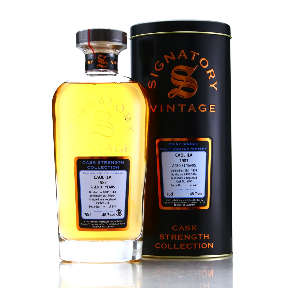 Caol Ila 1983 Signatory Vintage 31 Year Old Cask Strength