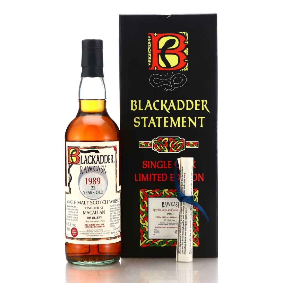 Macallan 1989 Blackadder 22 Year Old