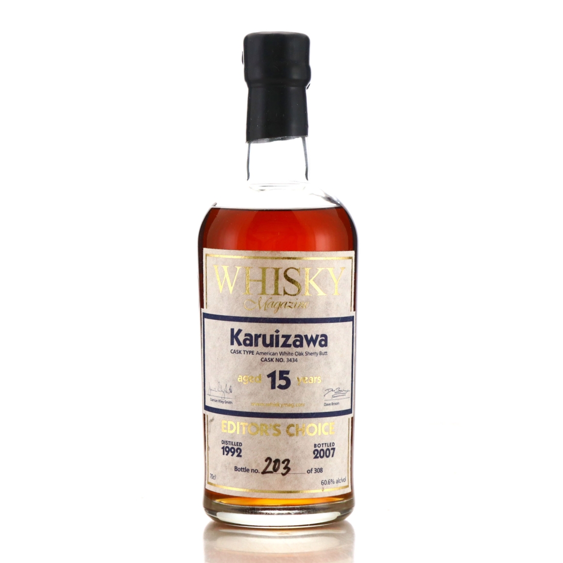 Karuizawa 1992 Single Cask 15 Year Old #3434 / Whisky Magazine Editor's Choice