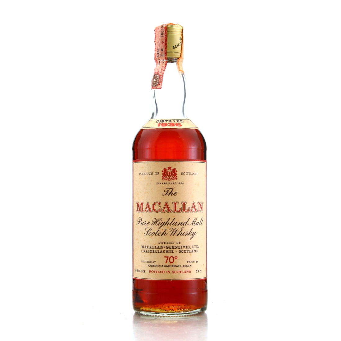 Macallan 1936 Gordon and MacPhail 70 Proof