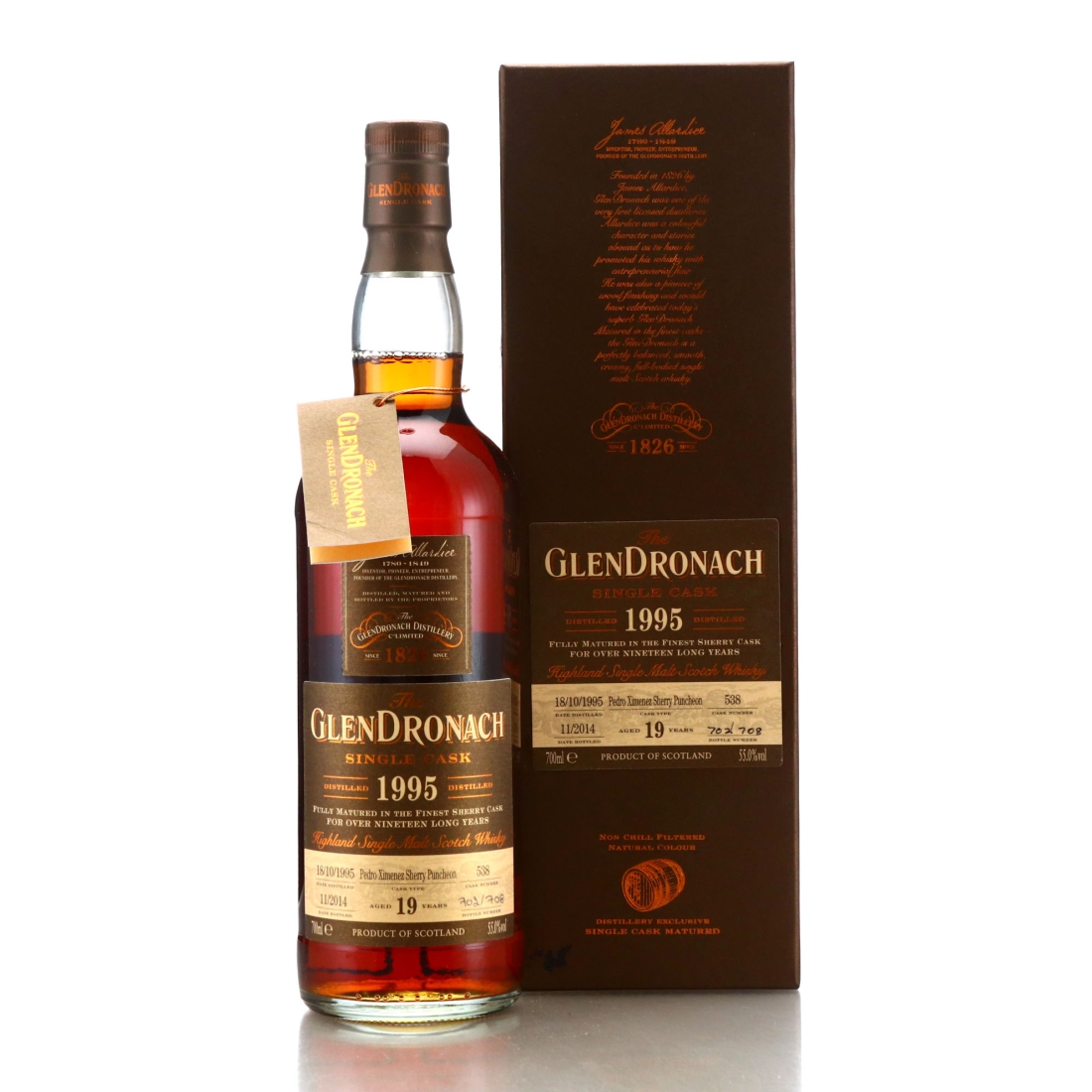 Glendronach 1995 Single PX Cask 19 Year Old #538 / Batch 11