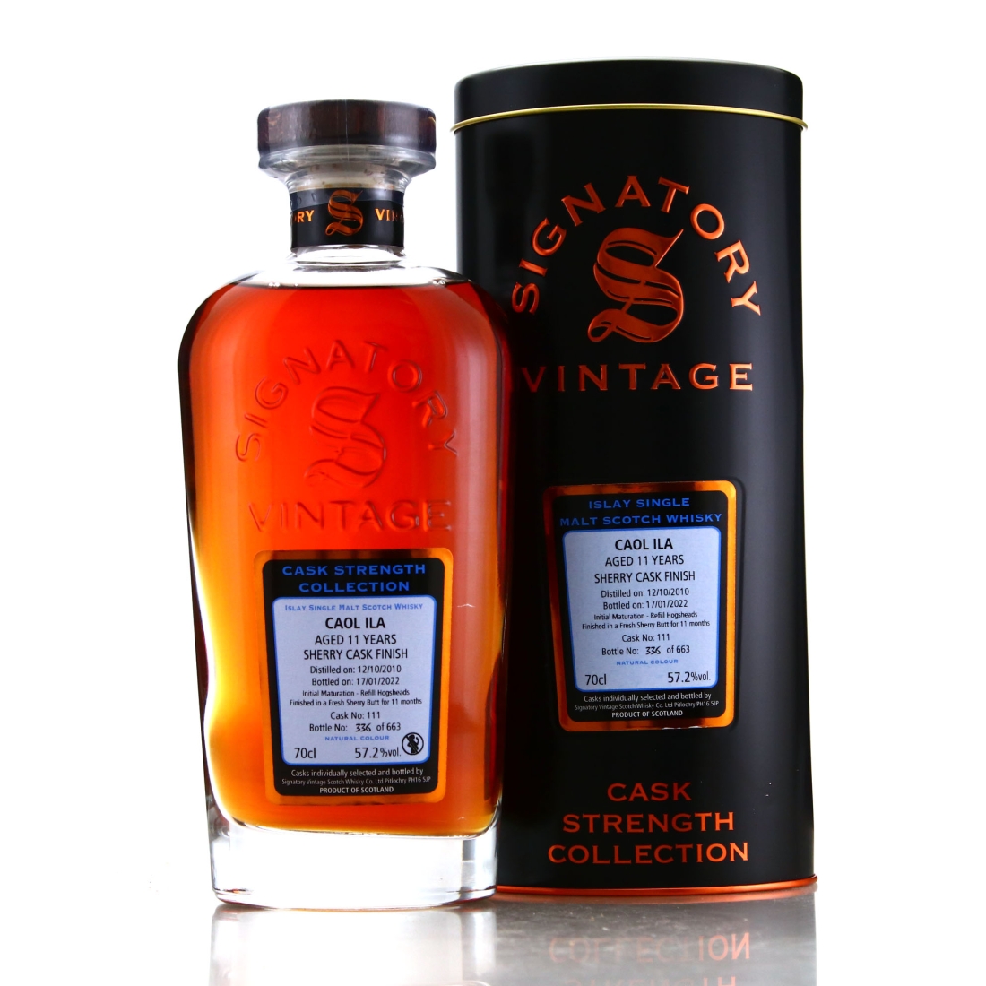 Caol Ila 2010 Signatory Vintage 11 Year Old Cask Strength / 57.2%