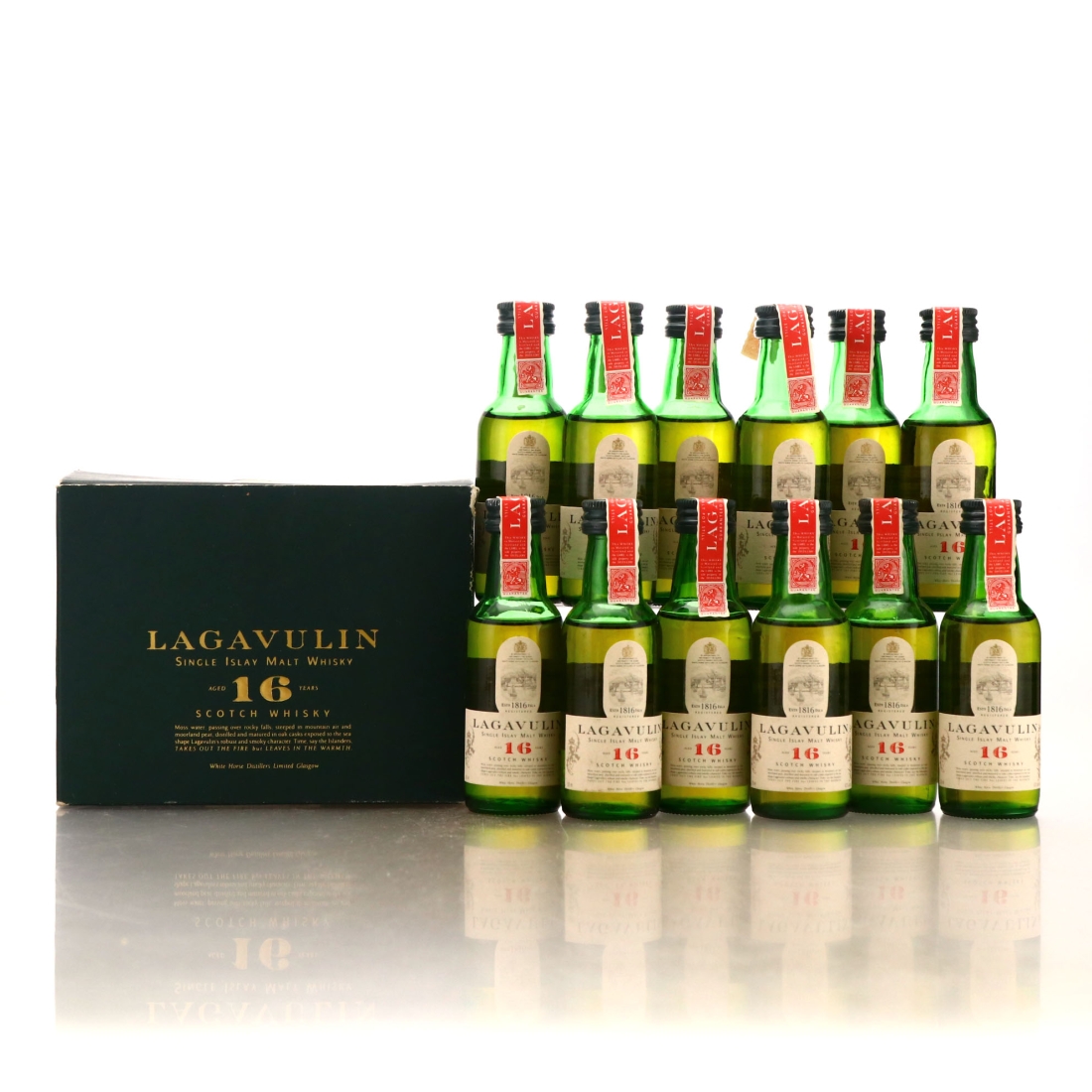 Lagavulin 16 Year Old White Horse Miniature x 12