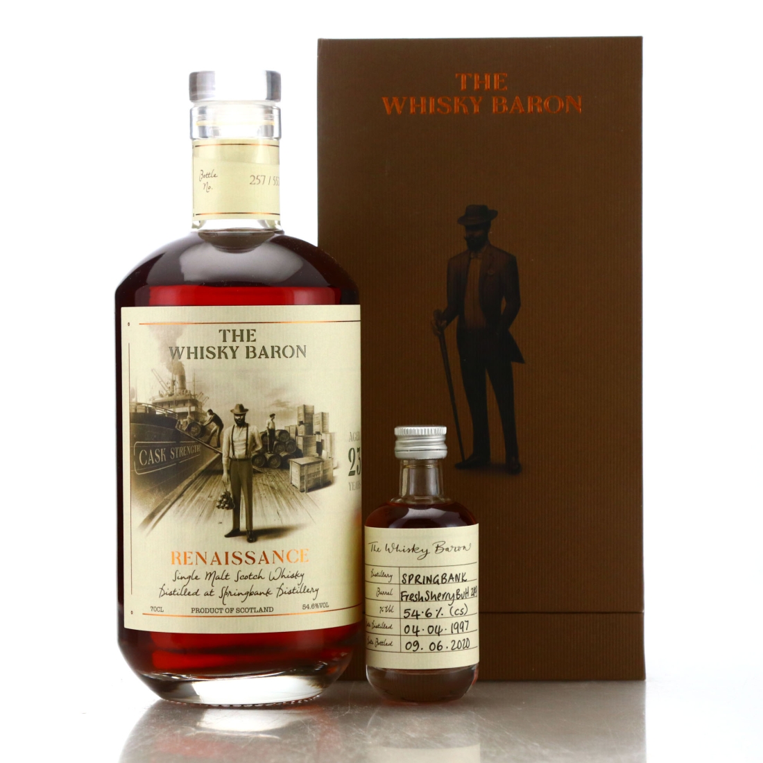 Springbank 1997 Whisky Baron 23 Year Old Renaissance with Miniature