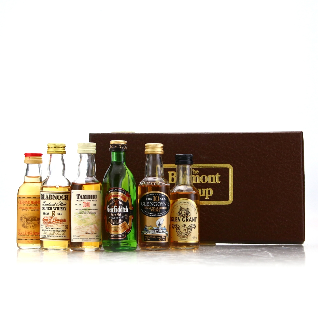 Scotch Whisky Miniature x 6 / includes Glenmorangie 10 Year Old