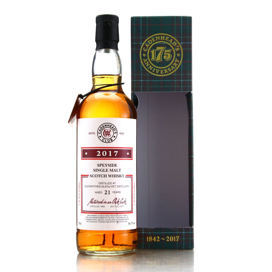 Glenrothes 1996 Cadenhead's Club 21 Year Old