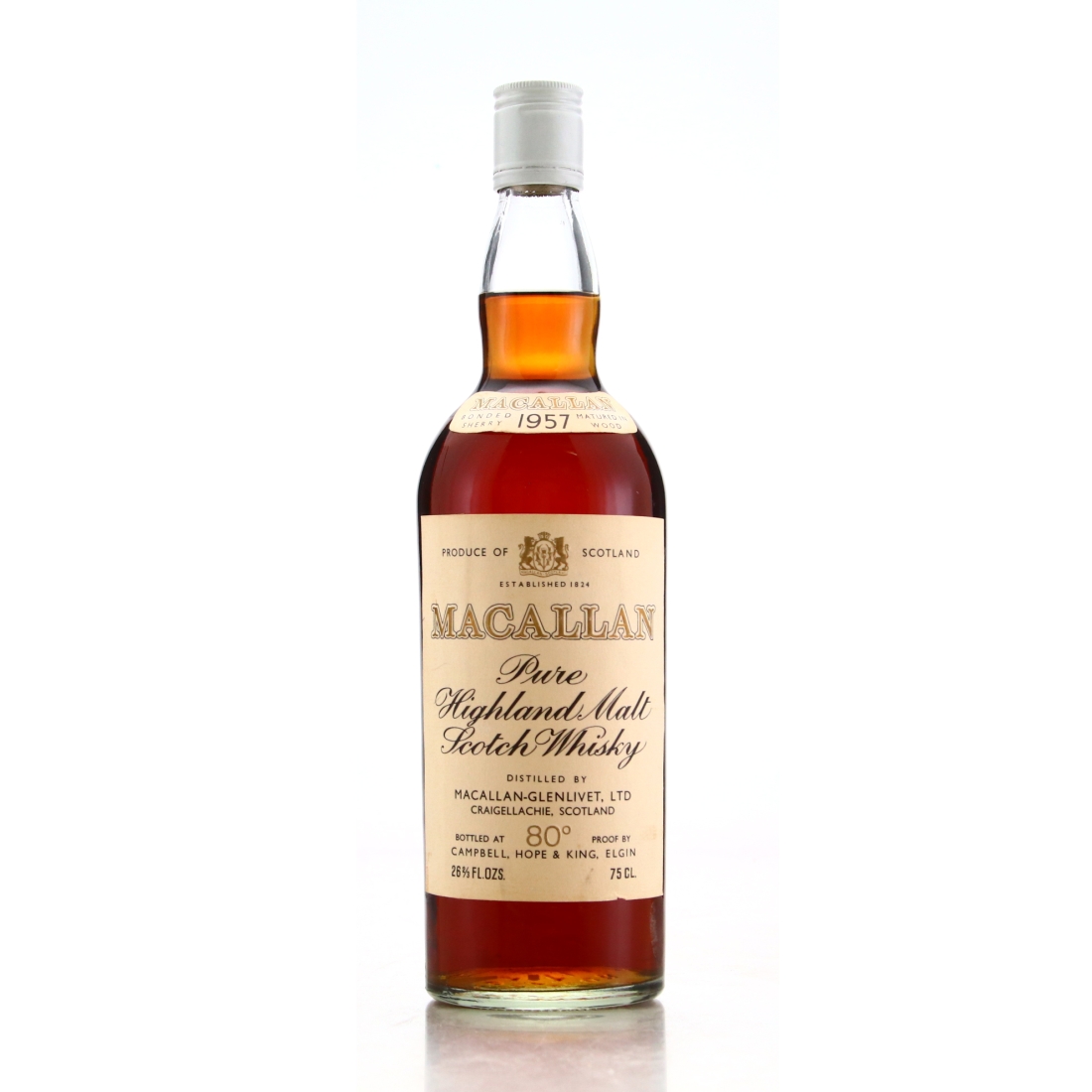 Macallan 1957 Campbell, Hope and King​ 80 Proof