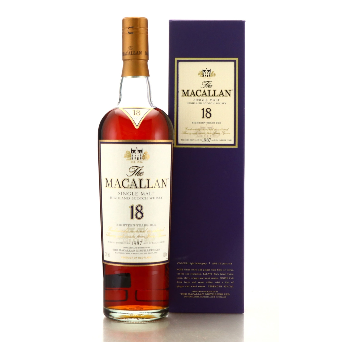 Macallan 1987 18 Year Old