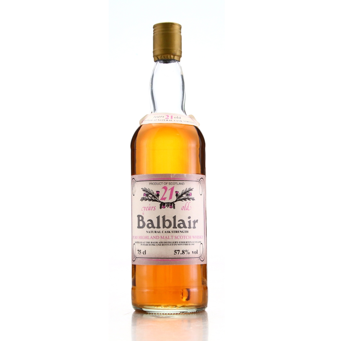 Balblair 1964 Intertrade 21 Year Old Cask Strength