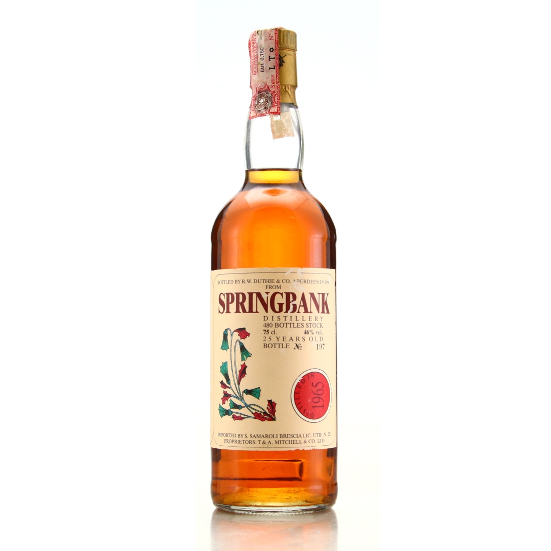 Springbank 1965 Samaroli 25 Year Old / Flowers 1990