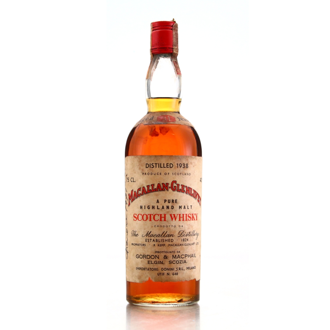 Macallan 1938 Gordon and MacPhail 31 Year Old / Donini Import