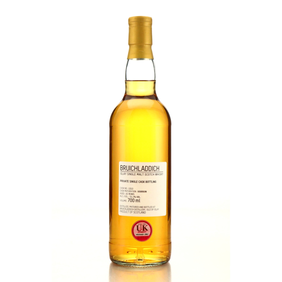 Bruichladdich 15 Year Old Private Bourbon Cask #1313