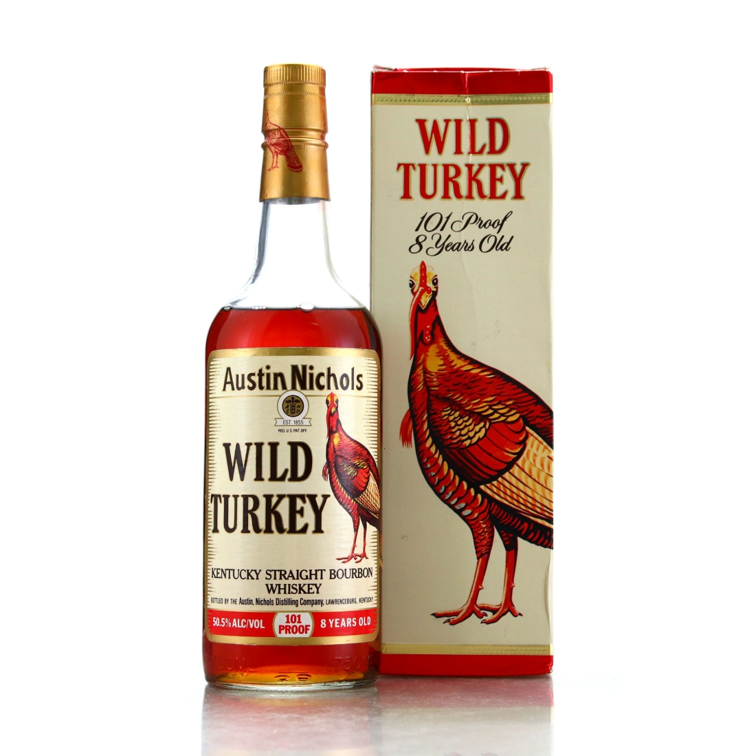 Wild Turkey 8 Year Old 101 Proof Kentucky Straight Bourbon 1991
